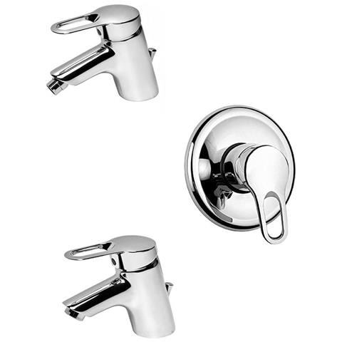 Set Rubinetteria   Con Lavabo Bidet E Incasso Doccia - Cromo A Magazzino - Foto 1