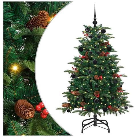 Albero di Natale artificiale con 150 LED Verde 150 cm - Foto 1