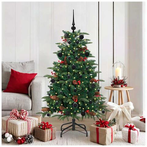 Albero di Natale artificiale con 150 LED Verde 150 cm - Foto 2