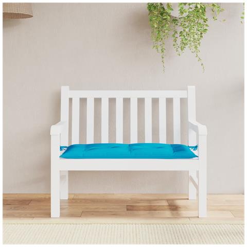 Cuscino per Panca Azzurro 110x50x7 cm in Tessuto Oxford - Foto 2