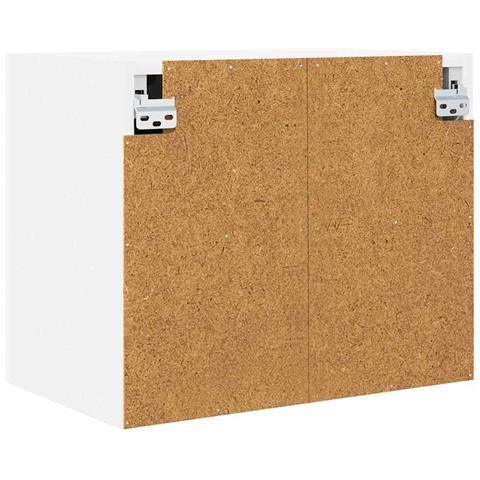 Armadio pensile con porta Riga 2 pcs Bianco 50 x 31 x 40 cm - Foto 9