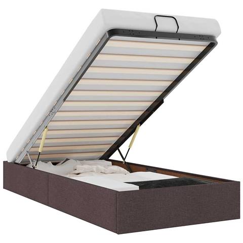 Struttura Letto Pouf senza Materasso 80x200 cm in Tessuto - Foto 1