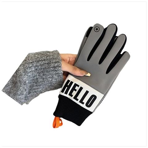Guanti Da Ciclismo Invernali In Pile Da Uomo - Antivento, Caldi E Compatibili Con Touchscreen Grey - Foto 1