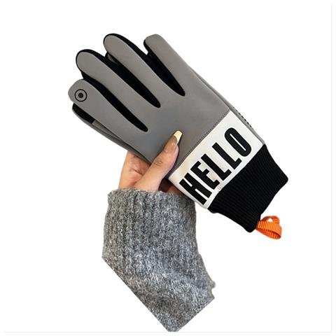 Guanti Da Ciclismo Invernali In Pile Da Uomo - Antivento, Caldi E Compatibili Con Touchscreen Grey - Foto 3