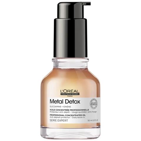 L'oreal Professionnel, Serie Expert Metal Detox, Glicoammina + Ionene, Trattamento Con Olio Per Capelli, Protettore Anti-deposito, 50 Ml - Foto 1