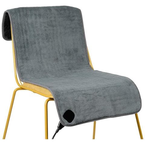 Coperta Elettrica Per Sedia - 110x40 Cm - 6 Livelli Di Calore - Timer 90 Min - Telecomando Rimovibile - Lavabile In Lavatrice - Riscaldamento Rapido - Antiscivolo - Foto 1