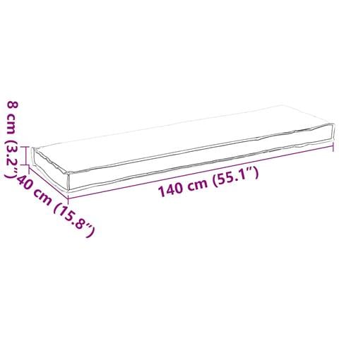 Cuscino Talpa 140 x 40 x 8 cm Tessuto Oxford - Foto 7