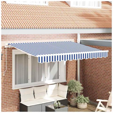 Telo di ricambio per tenda da sole Blu e Bianco 280 x 195 cm - Foto 2