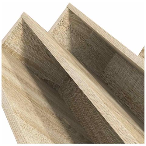 Scaffale per riviste Rovere Sonoma 90 x 53 x 28,5 cm - Foto 9