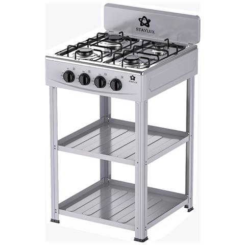 Cucina Portatile Fornello Campeggio a Gas 4 fuochi 60cm Inox CUCINOTTO-G - Foto 1