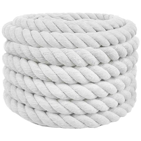 Corda Bianco 3 x 3 x 2500 cm Cotone - Foto 1