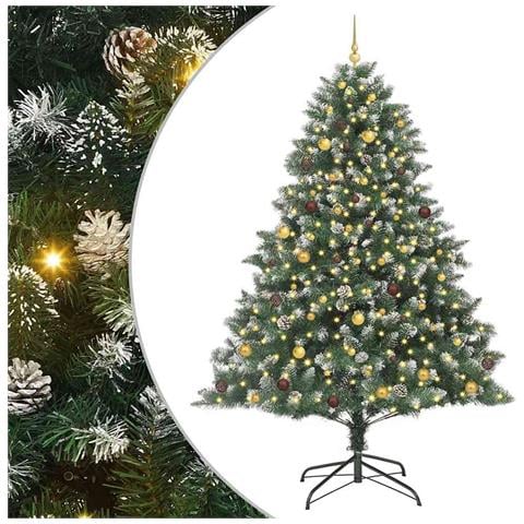 Albero di Natale artificiale con 300 LED Verde 240 cm - Foto 1