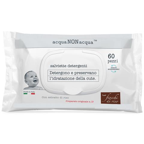 Fiocchi di Riso Acqua Non Acqua Senza Profumo 60 Salviette - Foto 1