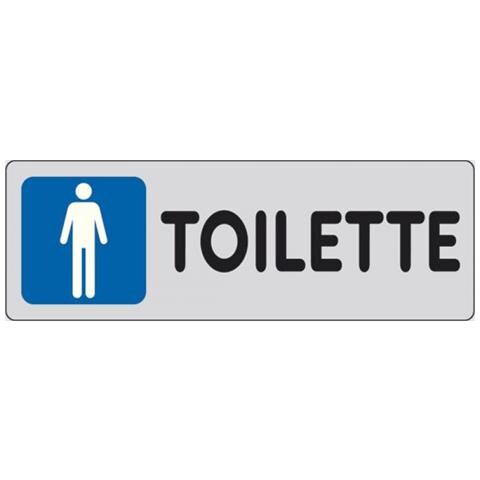 Cartelli segnaletici adesivi - toilette uomini - 15909670ADB0150X0050 - Foto 2