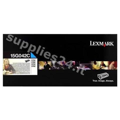 15G042C Toner Originale Ciano per Lexmark C752 Capacità 15000 Pagine - Foto 4