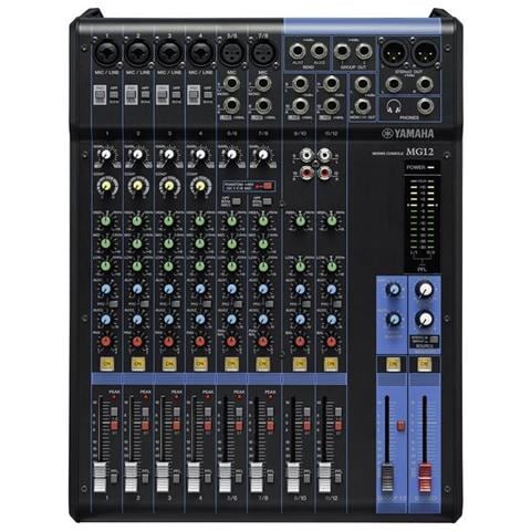 MG12 Console di mixaggio 12 canali: 6 Mic / 12 Line Input (4 mono + 4 stereo) / 2 GROUP Bus + 1 Stereo Bus / 2 AUX (incl. FX)  - Foto 1