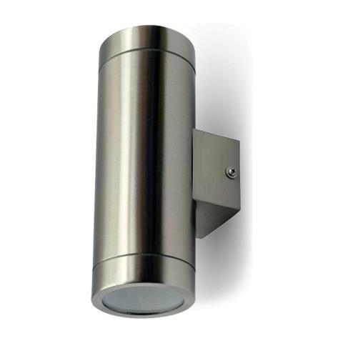 Lampada Da Muro Applique 2 X Gu10 Acciaio Inox Esterno Ip44 Vt-7642 7507 - Foto 2