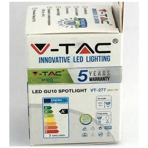 Faretto Led Chip Samsung Gu10 7w 38 3000k - Foto 1