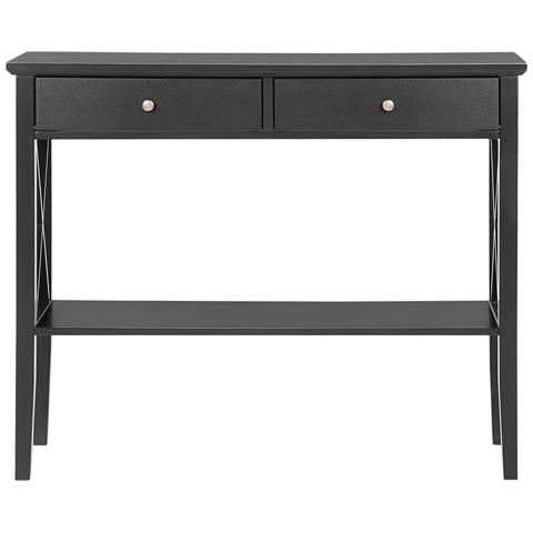 Tavolino Consolle Nero Con 2 Cassetti Avenue - Foto 15