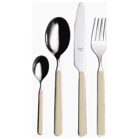 Posate Fantasia Set 24 Pz Colore Tortora - Foto 3