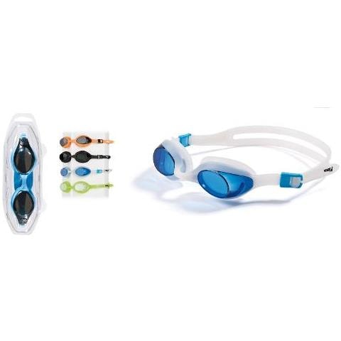 Occhiali Nuoto In Silicone Non Allergenico Con Montatura Monopezzo E Fascia Regolabile. Lenti In Policarbonato Antiappannamento E Protezione Uv - Foto 1