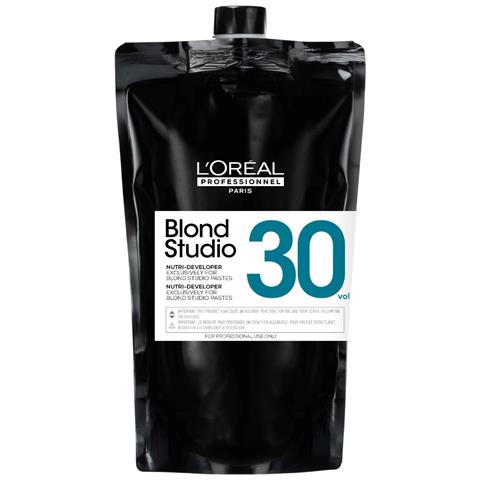Professionnel, Blond Studio Nutri-developer, Schiarire, Crema Ossidante Per Capelli, 30 Vol, 1000 Ml - Foto 2