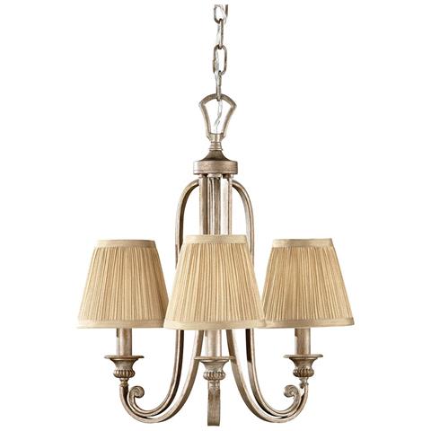 Lampadario Multi Braccio 3 Luci Finitura Argento Sabbia, E14 - Foto 5