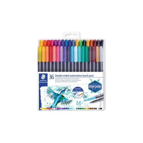 Doppel-fasermaler Marsgrahic Duo, 36er Etui 2 Spitzen, Strichstrke: 1,0 - 6,0 Mm / 0,5 - 0,8 Mm, - 1 Stck (3001 Tb36)  - Foto 1