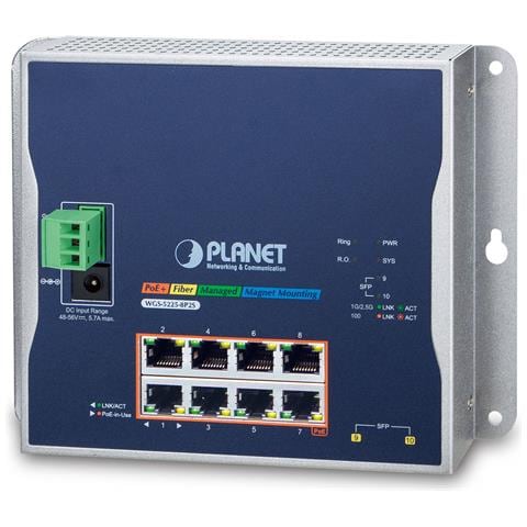WGS-5225-8P2S switch di rete Gestito L2+ /L4 Gigabit Ethernet (10/100/1000) Supporto Power over Ethernet (PoE) Nero - Foto 1