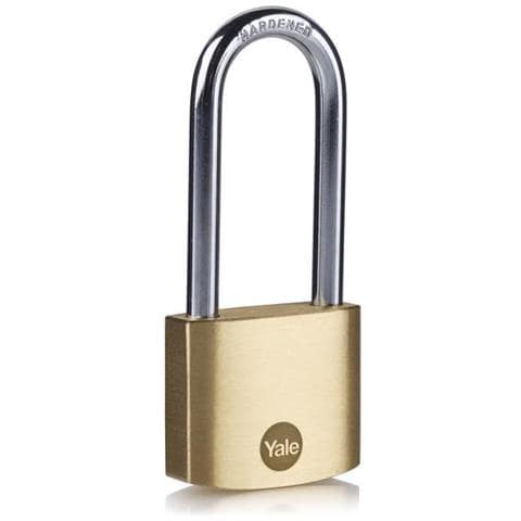 Y110b / 30/147/1 Lucchetto In Ottone 30 Mm Arco Lungo In Acciaio Temperato L 3 Chiavi Per Armadietto Cantina Armadio - Foto 1