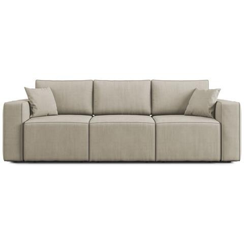 Morfeo Divano Con 3 Sedute Estraibili In Tessuto T02 Panna - Foto 2