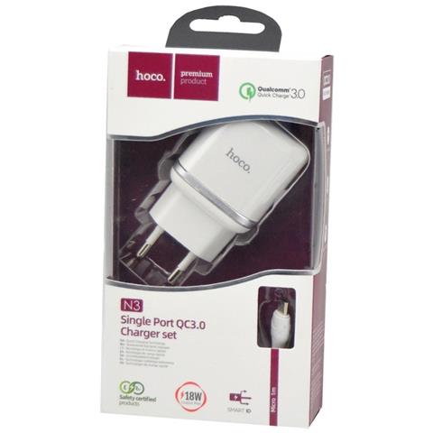 Caricabatterie Da Casa Originale N3 Usb Qc 18w Cavo Microusb White - Foto 5