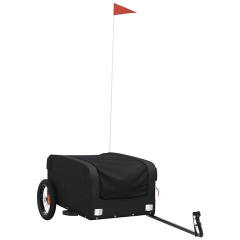 Rimorchio Da Bici Da Carico Nero 30 Kg In Ferro - Foto 1