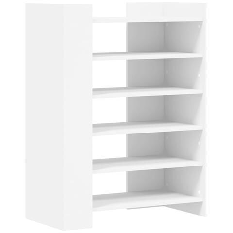 Scarpiera Bianca 74,5x37,5x100 cm in Legno Multistrato - Foto 2
