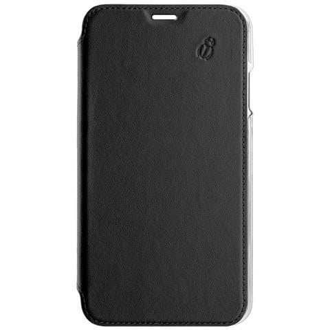 Custodia Per Iphone 12/iphone 12 Pro Premium Pelle Retro Trasparente, Nero - Foto 1