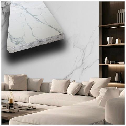 Pacco Da N. 4pz (2,9mq) Pannelli Rivestimento In Polimeri Ultrarealistico Effetto Marmo Lucido 1220x600x4mm Mod.pompei - Foto 1