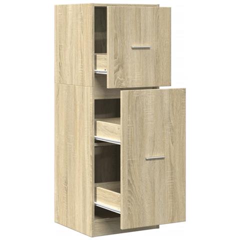 Armadietto Da Farmacia Rovere Sonoma 40x41x118 Cm In Truciolato - Foto 2