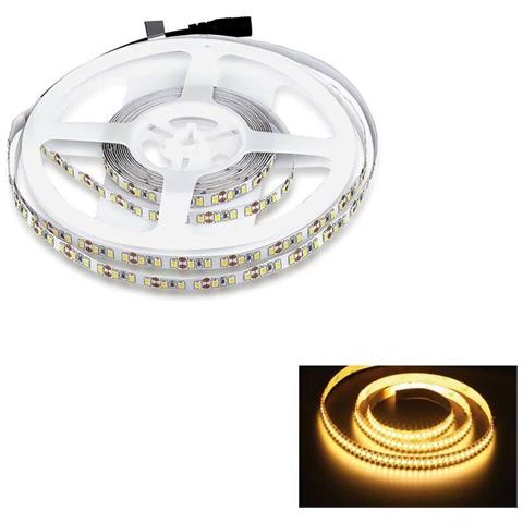 Striscia 600 Led Luce Calda 3000k . Bobina 5 Metri Strip 2835 Smd - Foto 1