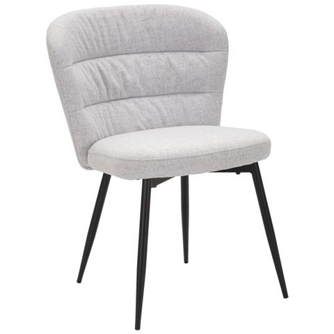 Sedia Losanna Grigia Set 2 Pz Cm 58x60,5x85 - Foto 1