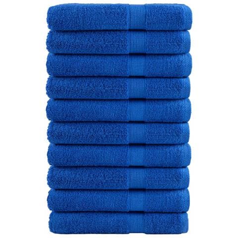 Asciugamani da Bagno SOLUND 10 pz Blu 100x200cm 600gsm - Foto 1