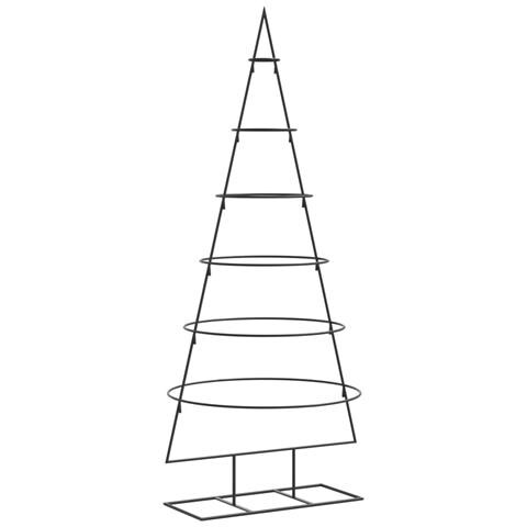 Albero Di Natale Decorativo In Metallo Nero 150 Cm - Foto 2