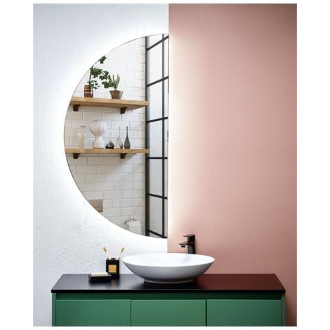 Specchio Da Bagno Con Luce Led Loue 60 Cm 120 Cm Argento - Foto 1