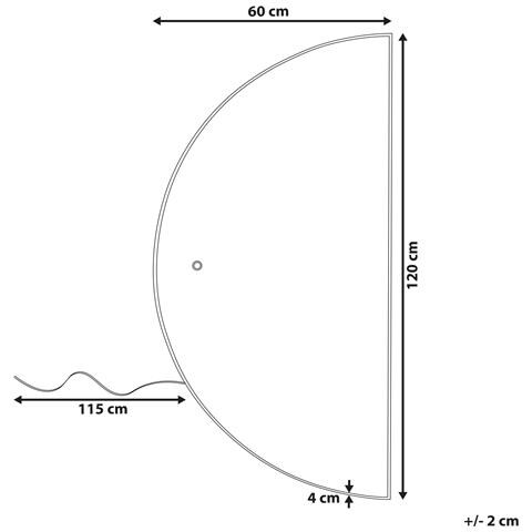 Specchio Da Bagno Con Luce Led Loue 60 Cm 120 Cm Argento - Foto 8