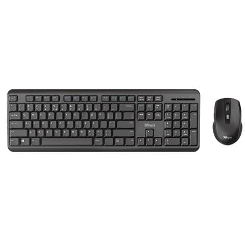 TKM-350 tastiera Mouse incluso Ufficio RF Wireless QWERTZ Tedesco Nero - Foto 1