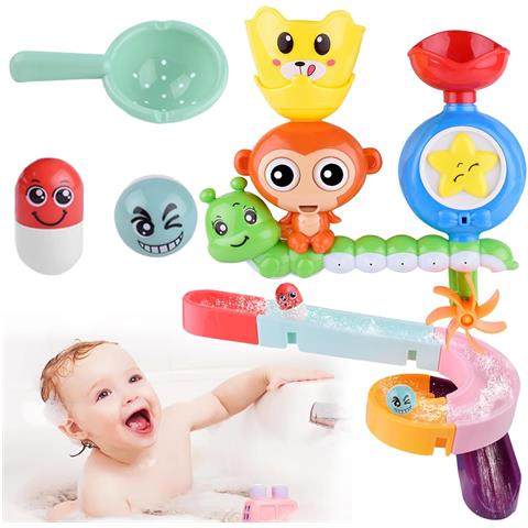 Set Di Giocattoli Per Vasca Con Ventose - 14 Pezzi, Senza Bpa, Divertimento Sicuro! - Foto 1