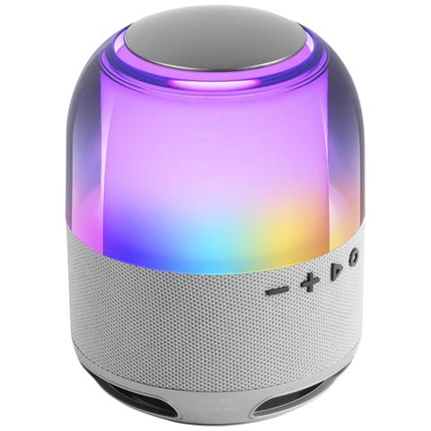 Marsgaming Ms-flow, Altoparlante Bluetooth 5.3 15w, Orbilight Rgb 360°, Driver Deepbass Da 57mm, Microsd, Bianco - Foto 1