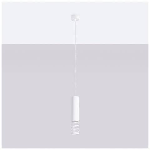 Sollux Lighting Lampada A Sospensione Lami 1 Bianco Sl.1686 - Moderno Lampada A Sospensione Bianco 125x8x8 Cm - Foto 2