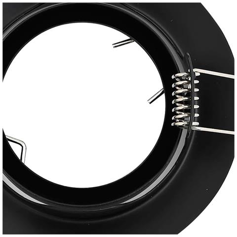 Faretti da incasso 12 pcs Rotondi GU10 Neri Ø90 mm Acciaio - Foto 9