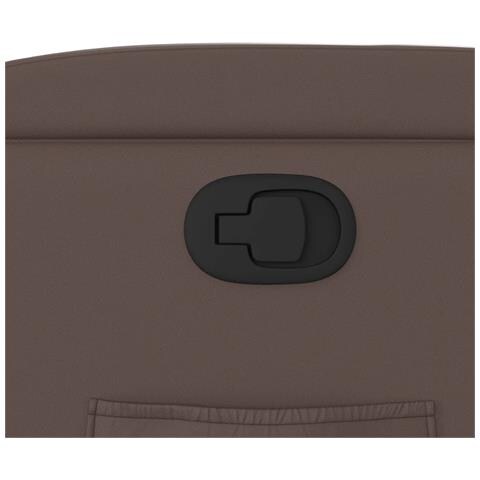 Poltrona Reclinabile Marrone in Similpelle - Foto 9