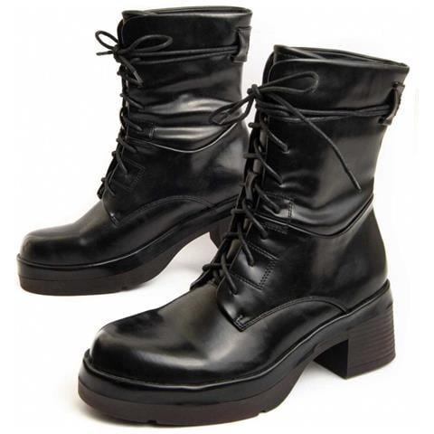 Stivaletto Con Tacco Rammba Nero Nero Materiale Sintetico E Tessile - Foto 1